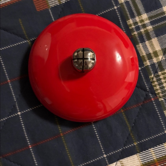 Hallmark Red and White Holiday Cookie Jar with Mittens - Picture 2 of 7